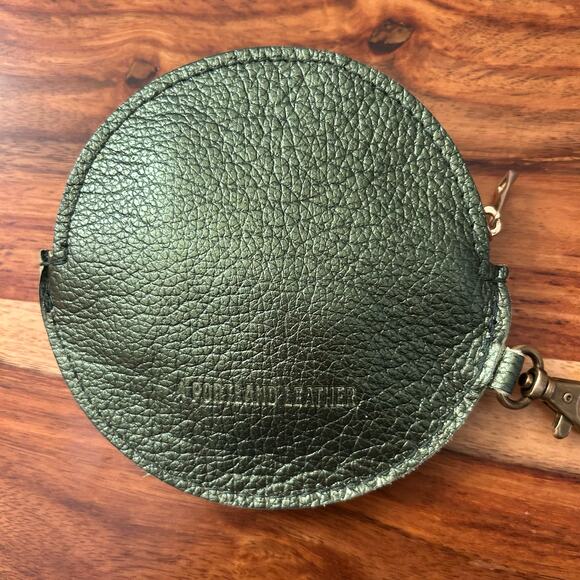 Portland Leather Holiday Pouch GINGERBREAD Keychain PLG Gordita NEW FAST SHIP - Picture 3 of 4